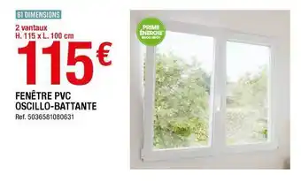 Brico Dépôt Fenêtre Pvc Oscillo-battante offre