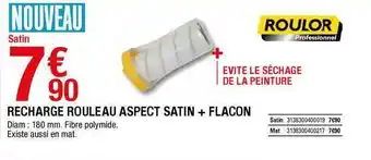 Brico Dépôt Recharge Rouleau Aspect Satin + Flacon Roulor offre