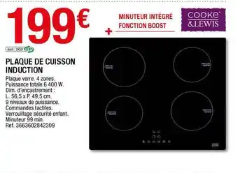 Brico Dépôt Plaque De Cuisson Induction Cooke & Lewis offre