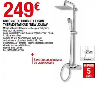 Brico Dépôt Colonne De Douche Et Bain Thermostatique offre