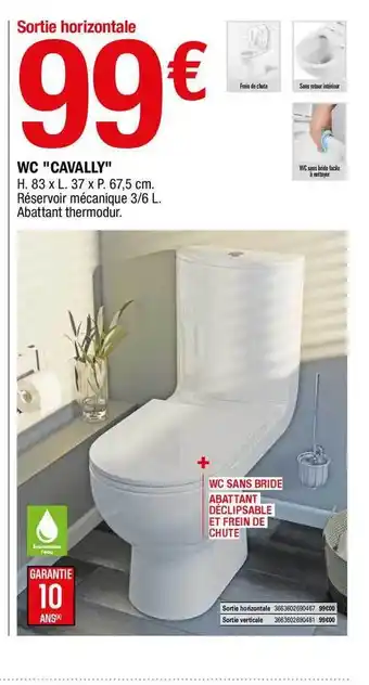 Promo Wc chez Brico Depot