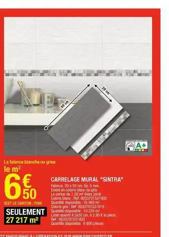 Brico Dépôt Carrelage Mural offre