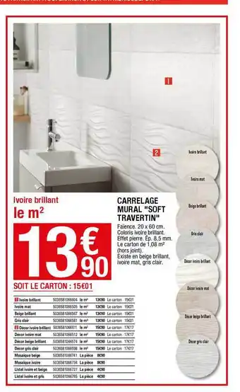 Brico Dépôt Carrelage Mural offre