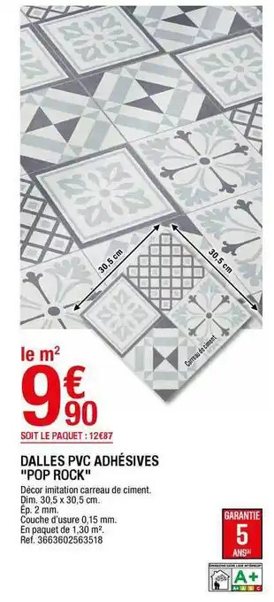 Brico Dépôt Dalles Pvc Adhésives offre