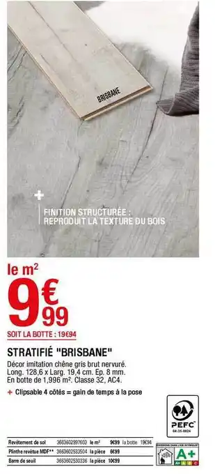 Brico Dépôt Stratifié offre