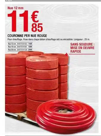 Brico Dépôt Couronne Per Nue Rouge offre