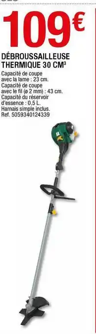Brico Dépôt Débroussailleuse Thermique 30 Cm3 offre