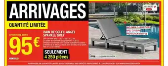 Brico Dépôt Bain De Soleil Angel Sparkle Grey offre