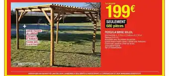 Brico Dépôt Pergola Brise Soleil offre