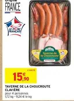 Intermarché CLAVIÈRE Taverne de la choucroute offre