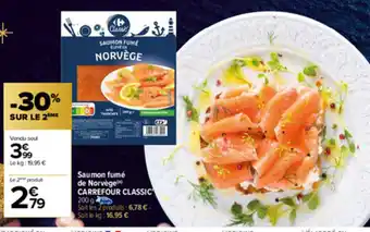 Carrefour Saumon Fumè De Norvège Carrefour Classic' offre