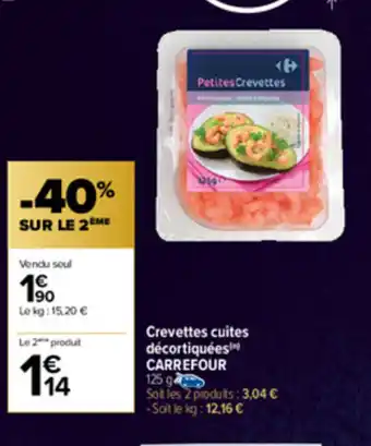 Carrefour Crevettes Cuites Dècortiquèes Carrefour offre