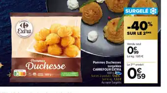Carrefour Pommes Duchesses Surgelèes Carrefour Extra offre