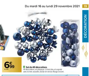 Set De 40 Dècorations