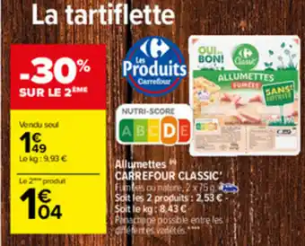 Carrefour Allumettes Carrefour Classic' offre