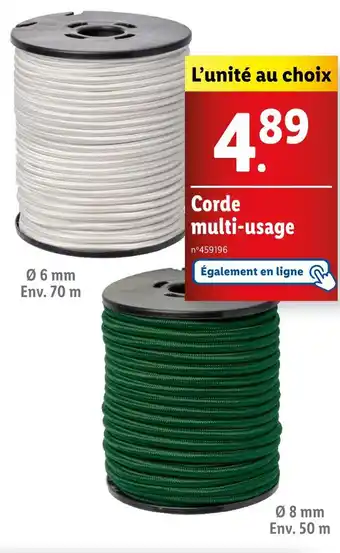 Lidl PARKSIDE Corde multi-usage offre