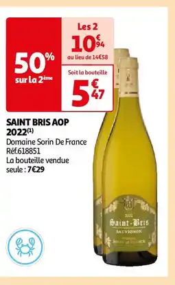 Auchan SAINT BRIS AOP2022 offre