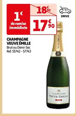 Auchan CHAMPAGNE VEUVE ÉMILLE offre