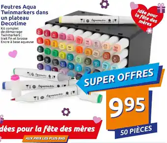 Action Feutres aqua offre