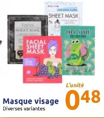 Action Masque visage offre