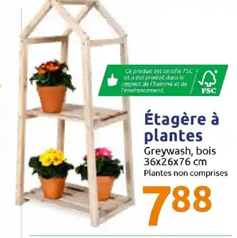 Action Étagère à plantes offre