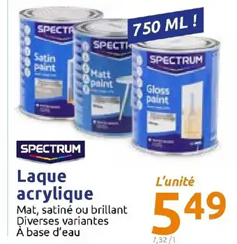 Laque acrylique