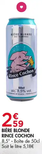 Leader Price RINCE COCHON Bière Blonde offre