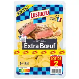 Auchan Ravioli Extra Boeuf Lustucru offre