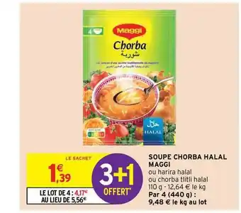 Intermarché Soupe Chorba Halal Maggi offre