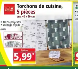 Norma Torchons de cuisine, 5 pièces offre