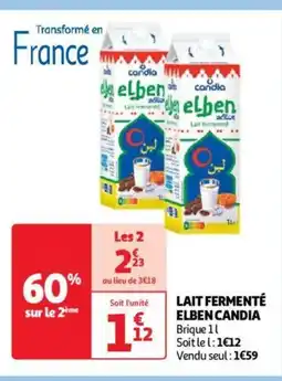 Auchan CANDIA Lait fermente elben offre