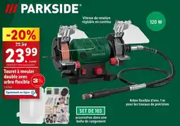 PARKSIDE Touret à meuler double avec arbre flexible