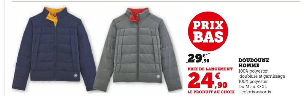 Doudoune homme a prix discount best sale