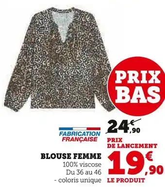 Super U BLOUSE FEMME offre