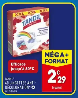 ALDI TANDIL Lingettes Anti-Décoloration offre
