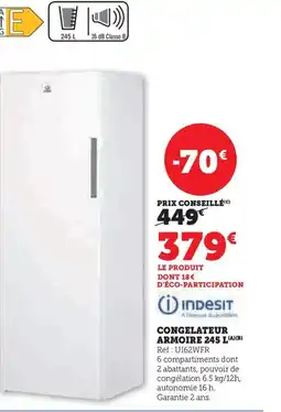 Super U INDESIT Congelateur armoire offre