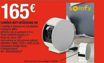Caméra Wifi Intérieure Hd Somfy