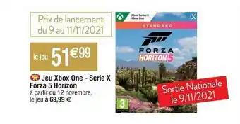 Cora x Carrefour Jeu Xbox One - Série X Forza 5 Horizon offre