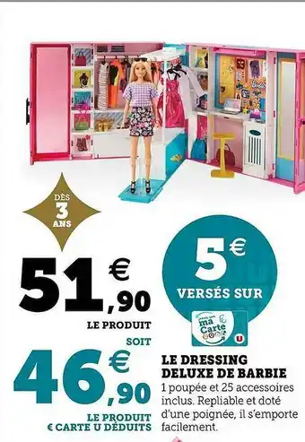 Hyper U Le Dressing Deluxe De Barbie offre