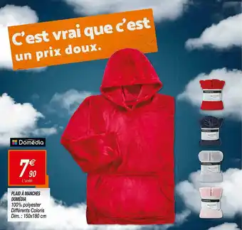 Netto Plaid à Manches Domédia offre
