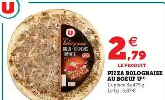 U Express Pizza Bolognaise Au Bœuf U offre