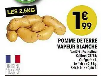 Supeco Pomme De Terre Vapeur Blanche offre