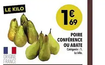 Supeco Poire Conférence Ou Abate offre