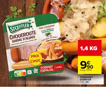Carrefour Choucroute STOEFFLER offre