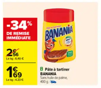Carrefour Pâte à tartiner BANANIA offre