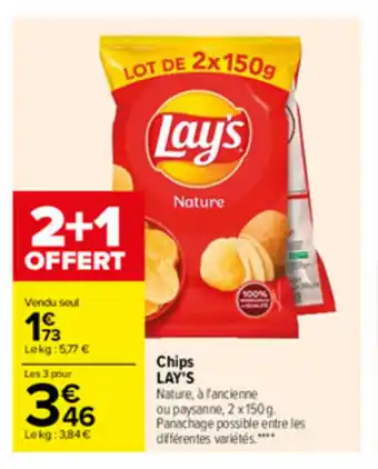 Carrefour Chips LAY'S offre