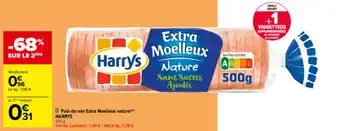 Carrefour Pain de mie extra moelleux nature HARRY'S offre