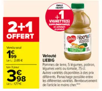 Carrefour Velouté LIEBIG offre