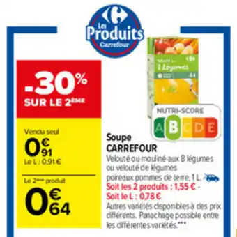 Carrefour Soupe CARREFOUR offre