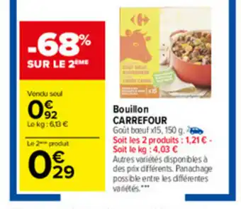 Carrefour Bouillon CARREFOUR offre